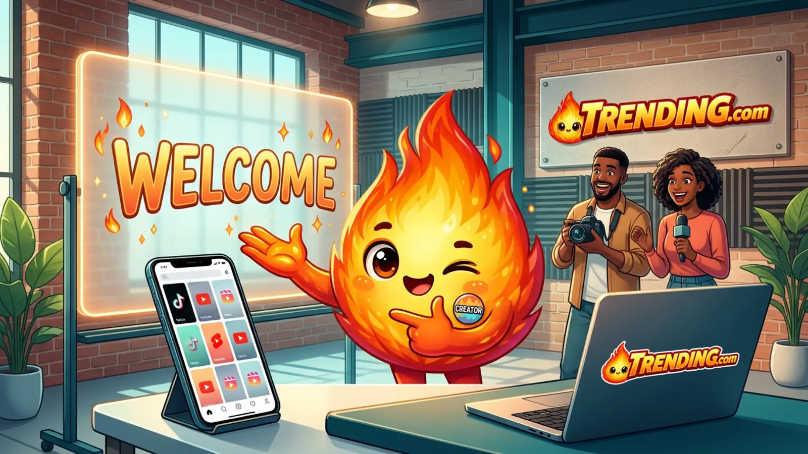 Welcome to Trending.com: One-Click AI Videos for TikTok, YouTube, and Reels